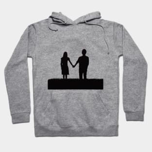 Couple holding hands Hoodie